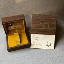 Bulova Accutron Original Wooden Box & Outer Box for Wristwatch