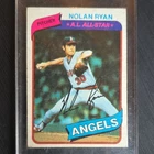 Topps 1980 Nolan Ryan #580 California Angels Baseball Trading Card Autographed