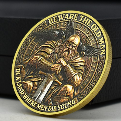 #ad Viking Warrior Commemorative Coin Valhalla Metal Souvenir Norse Mythology Gift $3.82