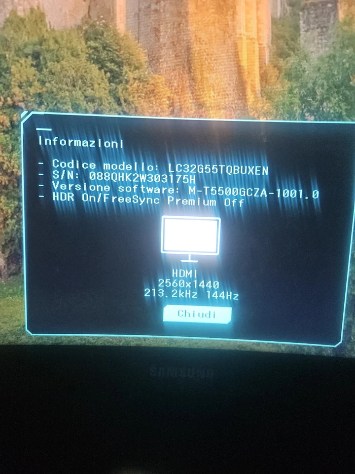 Samsung Odyssey C32G53TQBU 32" 144Hz WQHD 2k VA LED Gaming Monitor Curvo - Immagine 3 di 4