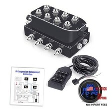 12V Air Management featuring 8-Valve Air Ride Suspension Manifold, with Blue