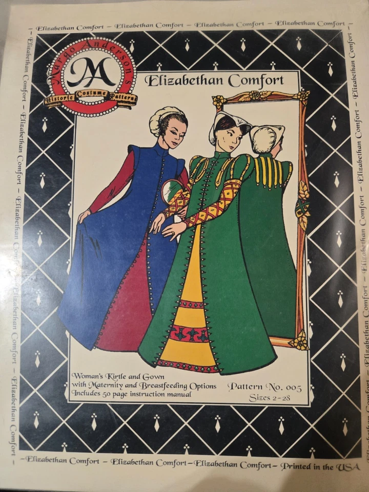 Complete Margo Anderson Historic Costume Patterns for Tudor and Elizabethan... - Image 4 of 4