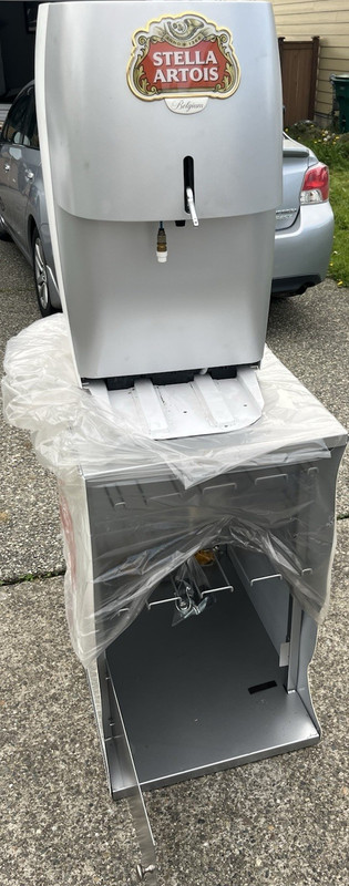 Stella Artois Commercial Kegerator Draft Beer Dispenser 1 Tap White