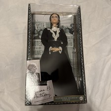 Mattel Barbie Inspiring Women Series Susan B Anthony Collectible Doll  - Black
