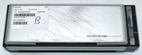 Fujitsu ScanSnap S1300i USB Portable Color Image Scanner w/Scratches - Tested