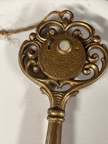 Vintage Italy Souvenir Key Looking Hole 8.5” Gold Tone - Picture 3 of 5