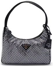 Prada Re-Edition 2000 Crystal Mini Bag Black