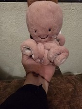 Jellycat London Little Odell Octopus Pink Plush Stuffed Animal NWT Authentic