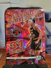 2021-22 Contenders Optic Playing Numbers Game SCOTTIE BARNES #20 Red Cracked Ice