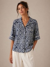 PAPINELLE Blue Cotton Indi Shirt Size L
