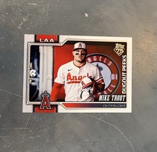 2026 Topps Series 1 Celebration Mike Trout #350 Dugout Peeks