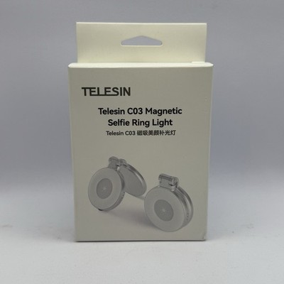 TELESIN C03 Magnetic Selfie Ring Light ( Genuine / Open Box / New )
