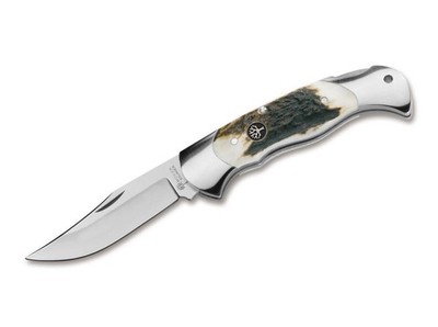 Böker Manufaktur Solingen Scout Taschenmesser Hirschhorn abschließbar 112004ST