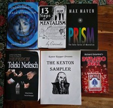MENTALISTS LOT OF 6 INSTRUCTIONAL MENTALISM BOOKS MENTAL MAGIC PSYCHIC TRICKS
