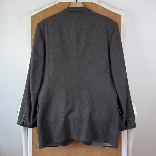 VINTAGE Perry Ellis Suit Mens 42L Brown Checkered 3 Button Wool Canvas 36x30 - Picture 12 of 20
