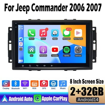 8 Inch Android 14 For Jeep Commander 2006 2007 Carplay Car Stereo Radio GPS