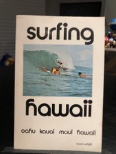 Surfing Hawaii by Bank Wright (1985) Vintage Surfer Guide Oahu Kauai Maui OOP NM