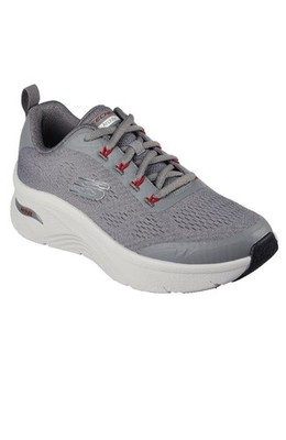 Skechers Herren Arch Fit D'Lux Sumner Sport Sneaker Grau Mesh