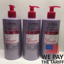 L'OREAL EVERPURE 6-in-1 Cleansing Balm - For Colored Hair 16.9 fl oz-Lot of 3