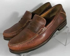 202013X SD50 BOLTON MEN SHOE 9 M MAHOGANY LEATHER SLIP-ON BY JOHNSTON & MURPHY