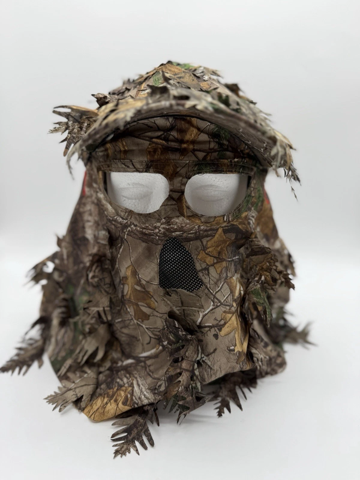 QuikCamo GameFace Gear 3D Leafy Camo Hunting Hat with Face Mask OSFM Tactical