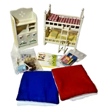 Calico Critters Sylvanian Families Children's Kid’s Bedroom Set Bunk Beds 