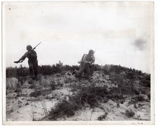 WW2 Soldiers on Maneuvers 8x10 Original News Photo