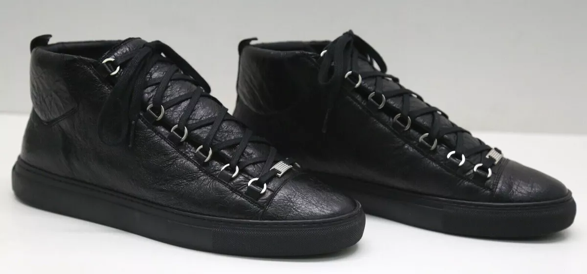 Bore Selvrespekt lighed Balenciaga Arena High Top Sneakers - Black - Size 44 / 11 (412381 WAY40  1000) | eBay