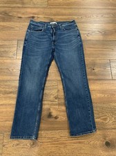 Levi Strauss Signature Jeans Mens 36x30 Blue Straight Leg Medium Wash Cotton