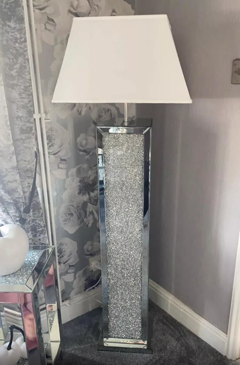 Mirrored floor lamp outlet