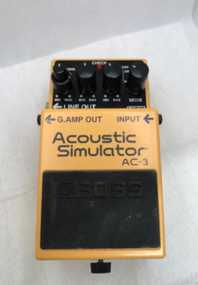 BOSS AC-3 Acoustic Simulator Guitar Effect Pedal Used Test Completed