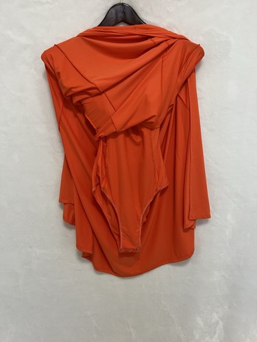 💖NEW with TAGS FISICO Orange Long Italian Dress with a built-in Bodysuit Size S - Picture 11 of 12