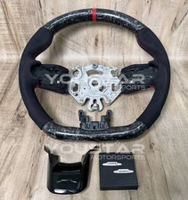 FORGED CARBON Alcantara Red Steering Wheel for MINI 21+ LCI F54 F55 F56 F57 F60