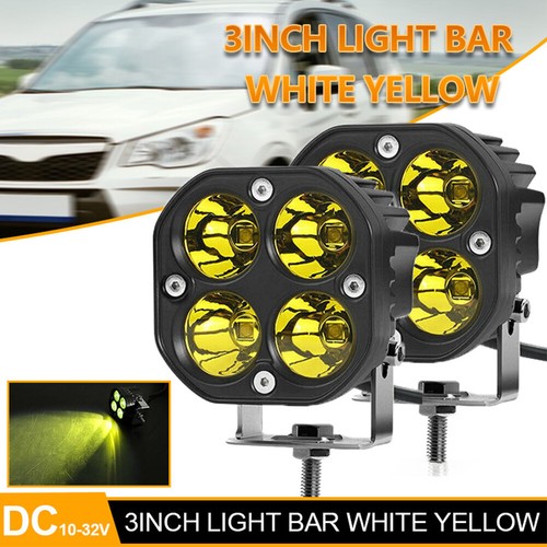 2/4x 3Inch LED Cube Pods Work Lights Bar Spot Fog Lamps For Jeep Driving Offroad - Picture 2 of 20