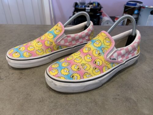 Vans The Simpsons Lisa Simpson Slip On Shoes (Women’s 8, Men’s 6.5) Very Cool! - Picture 1 of 9