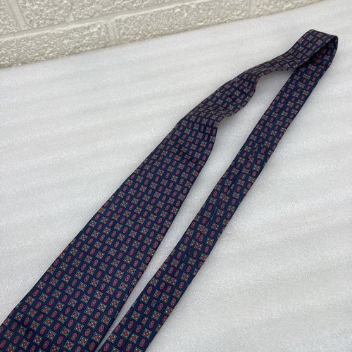 Kuppernheimer Blue & Red Geometric Classic Men's Necktie 3-5/8" Standard • VG‼ - Picture 5 of 8
