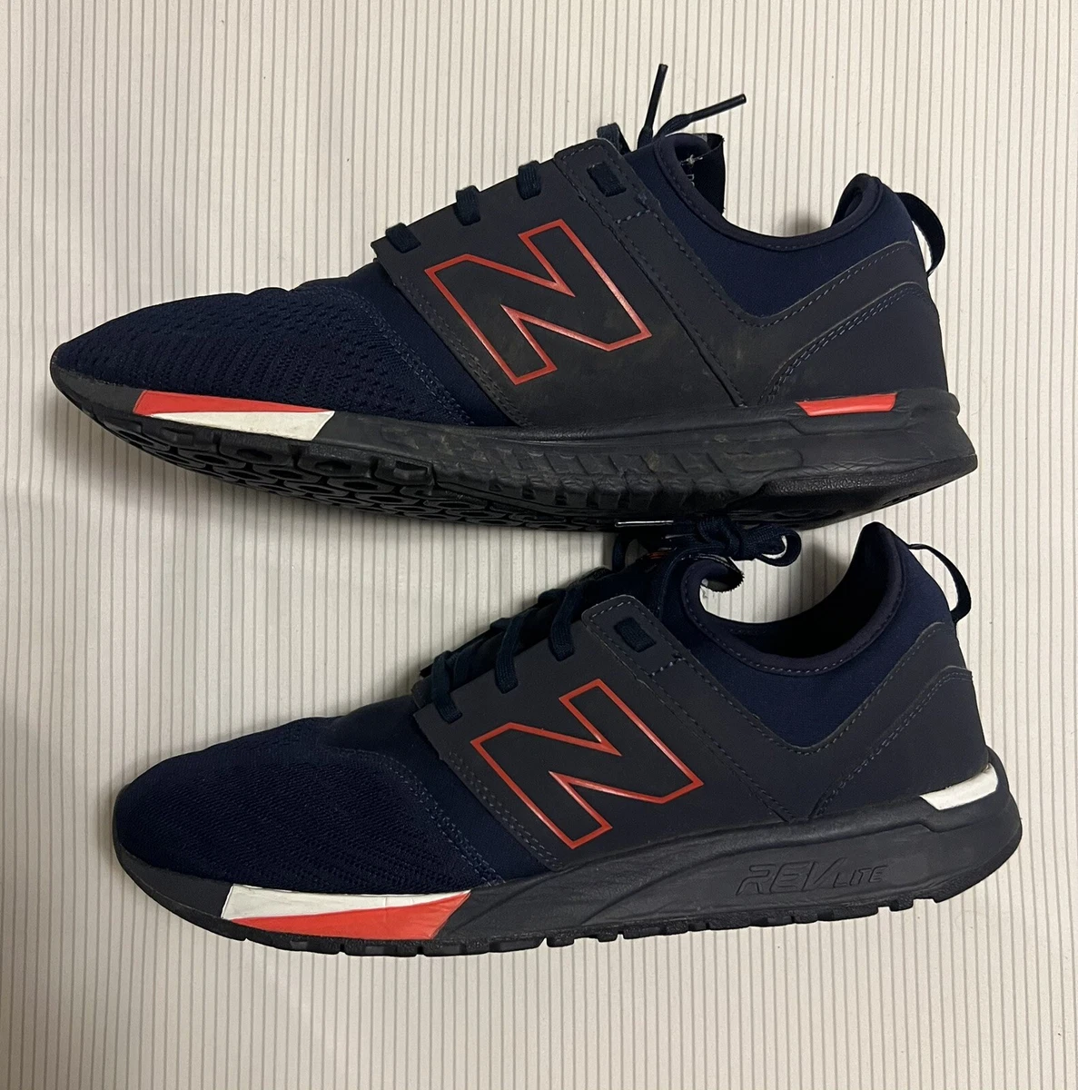 Encadenar harto diccionario New Balance 247 Classic Casual Shoes Men's Size 11 Navy Blue/Red | eBay