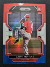 🎯⚾2022 Panini Prizm - Red White & Blue Prizm #95 Dauri Moreta (RC)🔥⚾