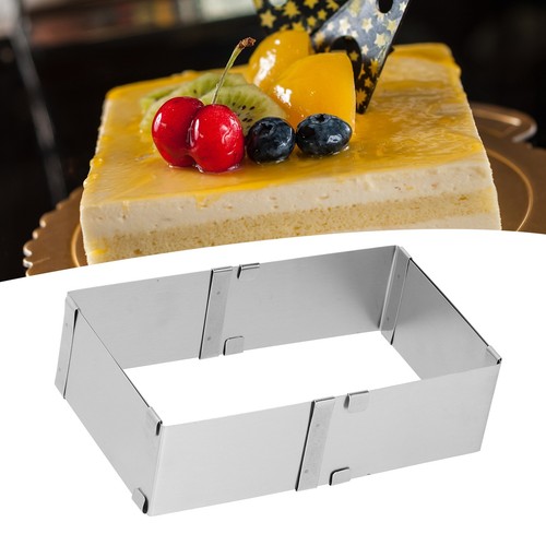 Adjustable Square Cake Mold Ring Stainless Steel Square Cutter Pancake