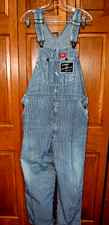 Men's DICKIES Railroad Bib Overalls Riverside Great Northern Railway 36 Stripe