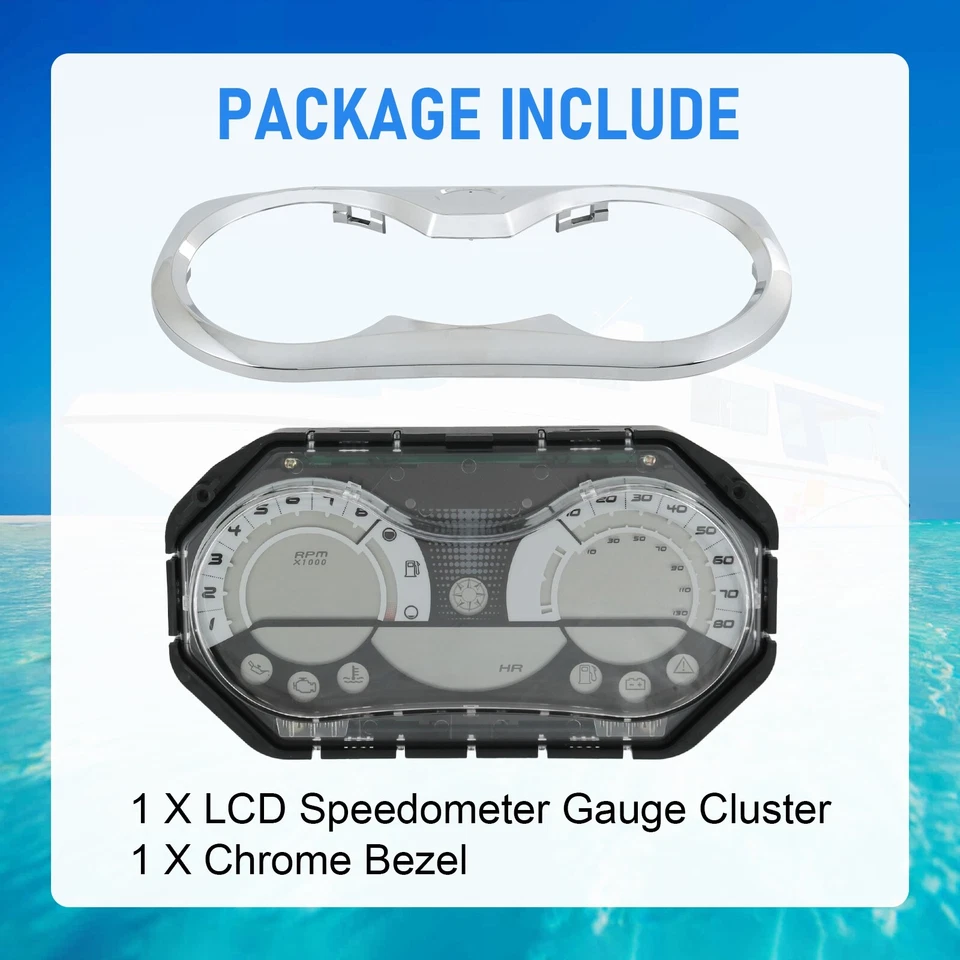 278002270 LCD Velocímetro Medidor Cluster Para 2006-11 Sea Doo BRP RXP RXT GTX Wake Foto 2 de 4
