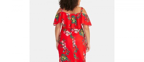 Rachel Rachel Roy Women's Knee Length Sheath Dress Size 14W Slimming A1262 - Picture 6 of 8