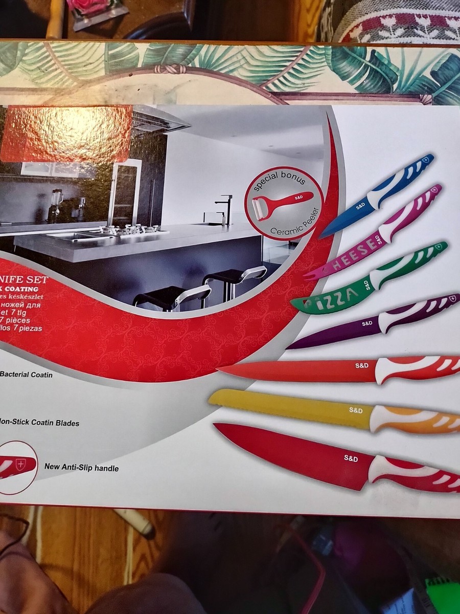 S & D Leopard 7+1 kitchen knife set new | eBay