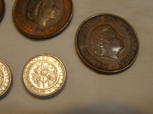 7 Coins from the Netherlands 1 Gulden & Cent Coins - Picture 11 of 11