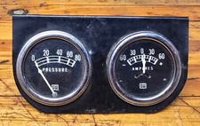 Vintage Sw Stewart Warner Gauges Pressure And Amperes