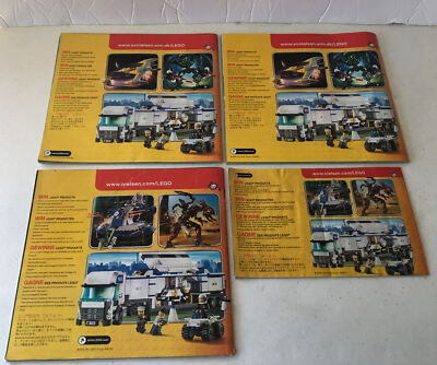 4 LEGO Agents 8630 8632 8969 8967 Instruction Manual Only No
