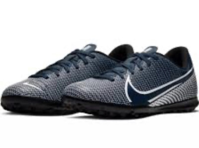 Nike JR Football Cleat Shoe Boys 2 Vapor 13 Club AT8177410 Navy Blue