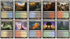 Set of All 10 Scrylands Magic: the Gathering MTG Commander EDH Scry Land