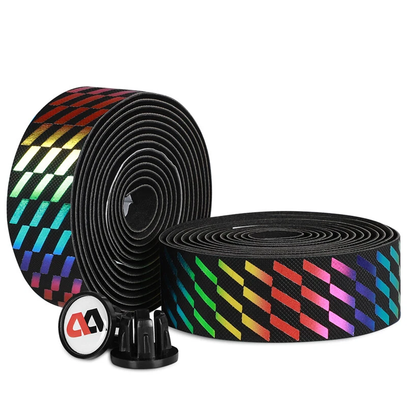 WEST BIKING Soft Road Bike Bicycle Handlebar Tape Cycling Tape Wrap Bar Ends - Image 3 of 4