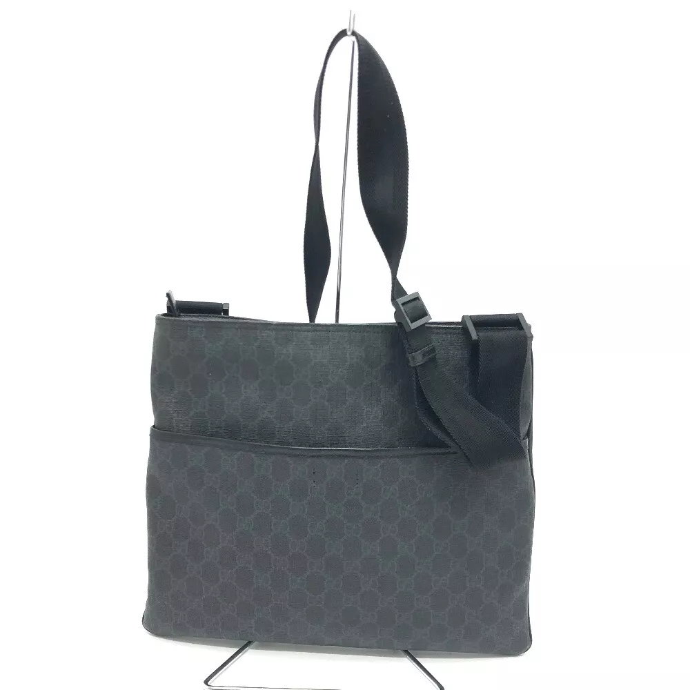 Sac bandoulière GUCCI 162904 GG GG GG toile suprême noir